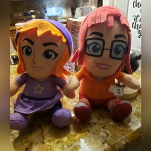 Warner Bros. Scooby-Doo Daphne & Velma Stuffed Plush Toy 10”